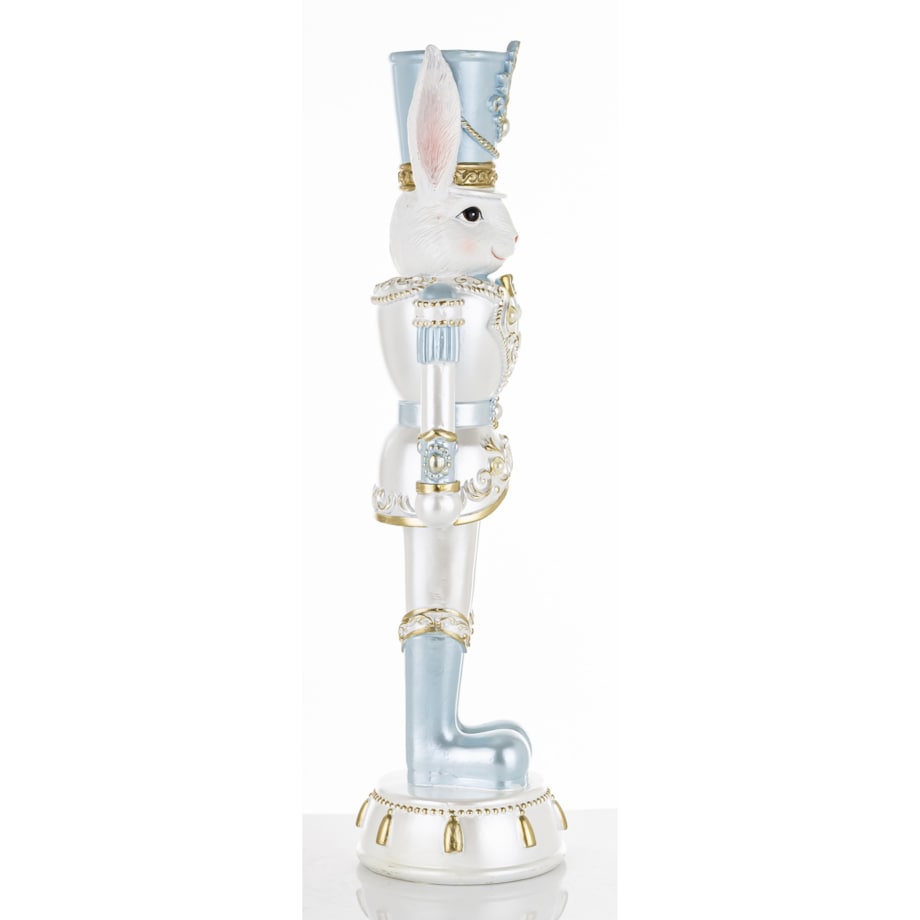 Figurka - Królik w błękitnym mundurze 45,5x12x12 cm SOLDATO-1