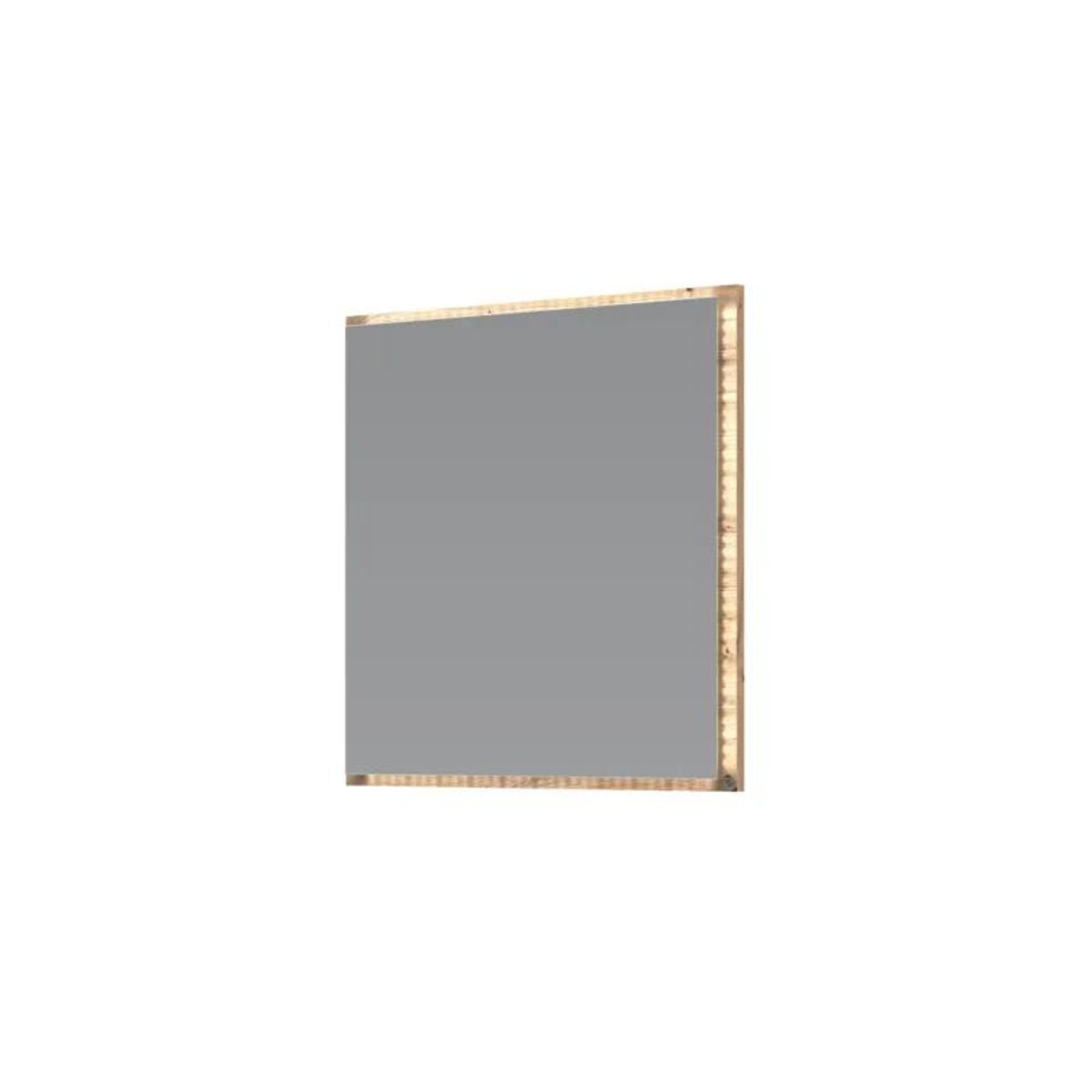 Lustro łazienkowe AVIOLA 60cm dąb artisan z oświetleniem LED