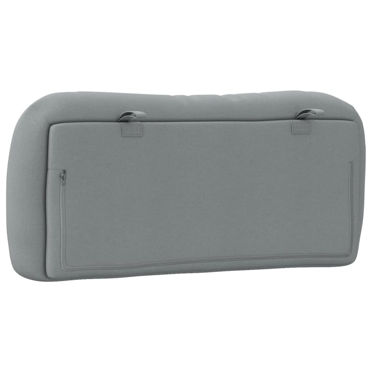 vidaXL Poduszka na wezgłowie, Hvar, jasnoszara, 90 cm, tkanina