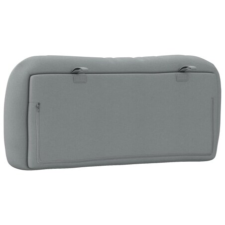 vidaXL Poduszka na wezgłowie, Hvar, jasnoszara, 90 cm, tkanina