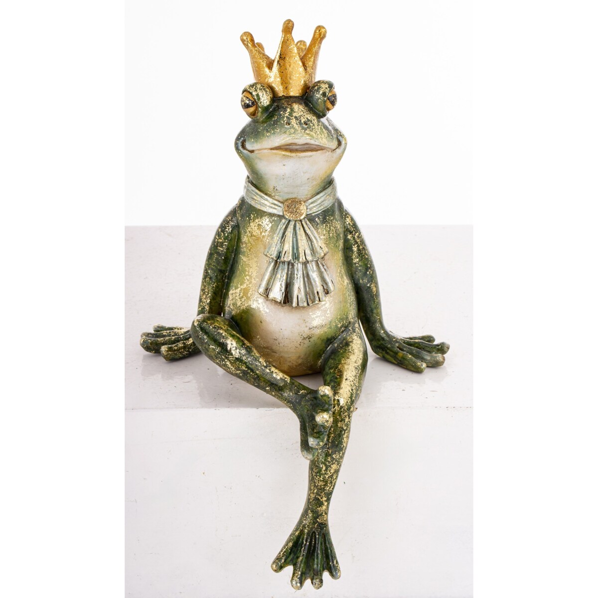 Dekoracja - figurka żabiego króla 31x19x16 cm RE RANA z żabotem