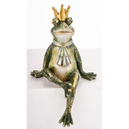 Dekoracja - figurka żabiego króla 31x19x16 cm RE RANA z żabotem
