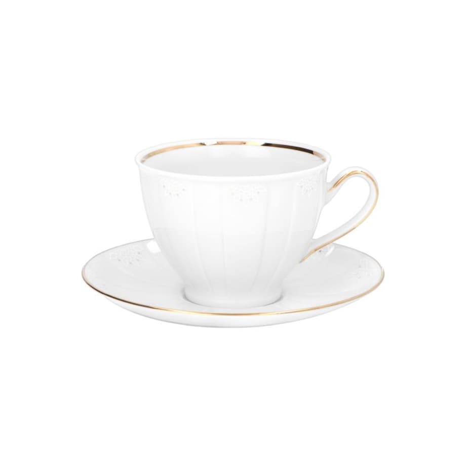 Garnitur do kawy/herbaty dla 6 osób 18 el. Oktawa Koronkowa Finezja G311