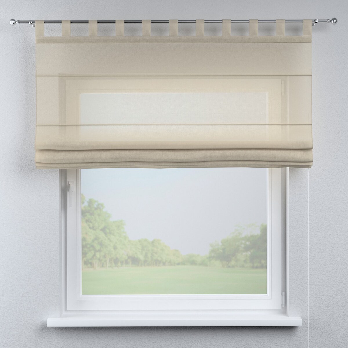 Roleta rzymska Verona 120x160 prześwitujący beżowy