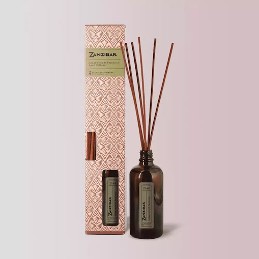 ZANZIBAR 21:48 Cedarwood & Patchouli Naturalny Dyfuzor Ratanowy- kolekcja Travels
