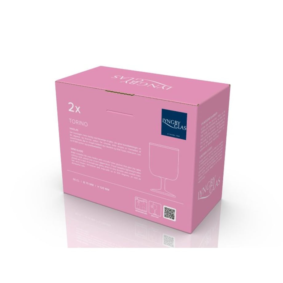 Kieliszki do wina Torino 300 ml 2 sztuki różowo/zielone 30205