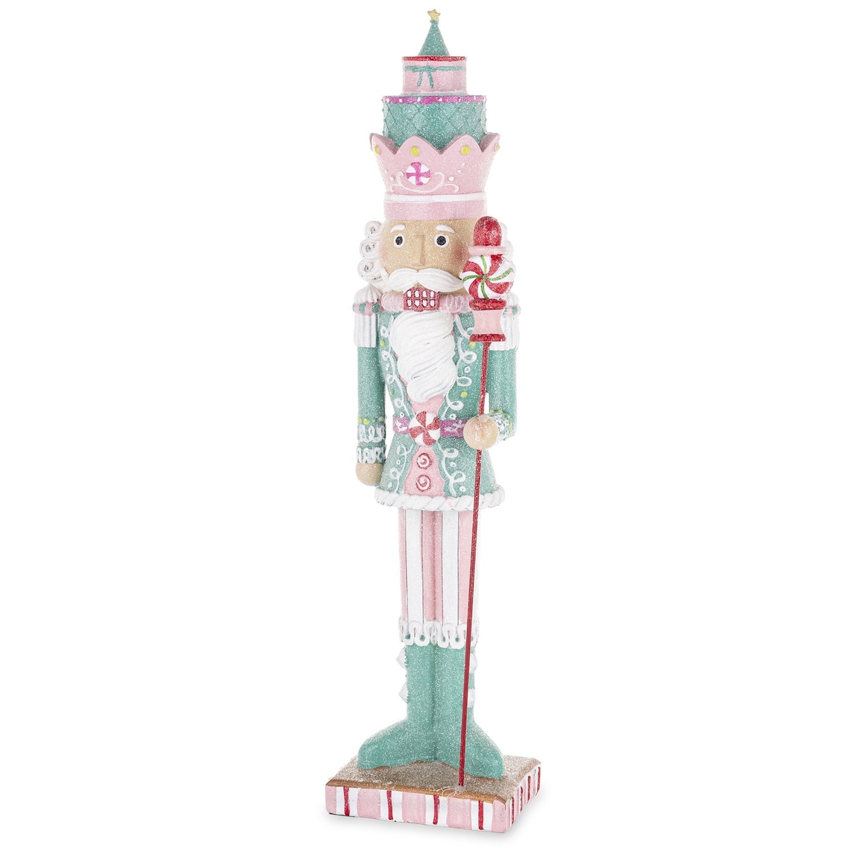 Figurka - Dziadek do orzechów 50x12,5x9 cm mufinkowy z pudełkami