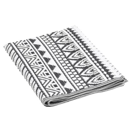 vidaXL Dywan zewnętrzny, ARAKIL czarny, 160 x 230 cm, PP