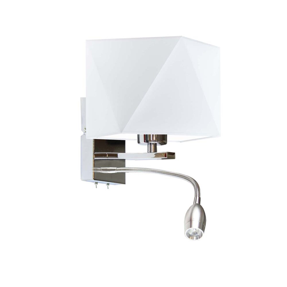 Kinkiet LED lampa ścienna lampa na ścianę z abażurem diament MOTO