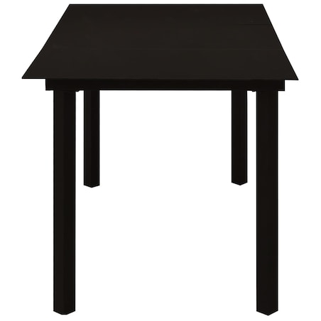 vidaXL 7-cz. zestaw mebli ogrodowych, rattan PVC, czarny