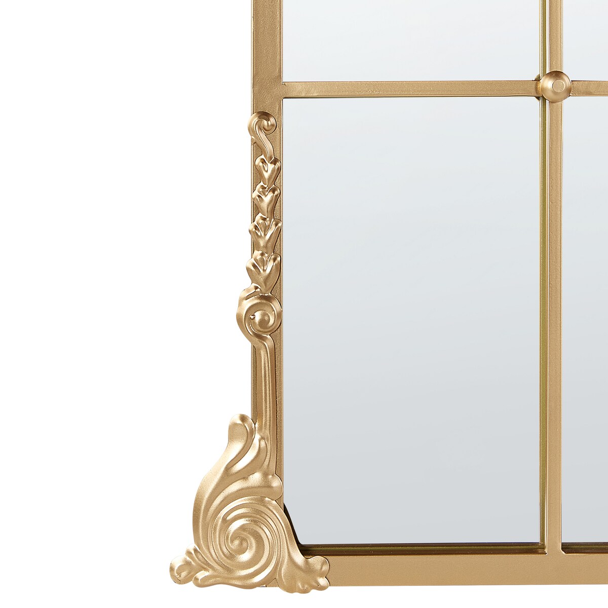 Lustro ścienne NOIDAN 66 cm 124 cm Metal Złoty