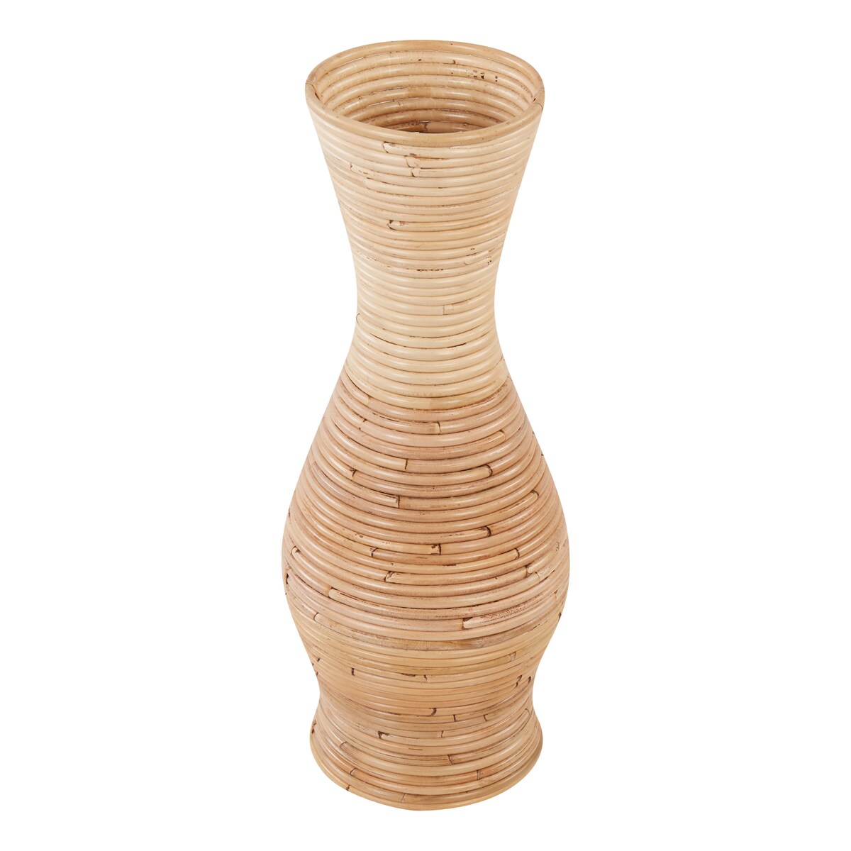 Wazon dekoracyjny TRINISA Rattan 50 cm Naturalny