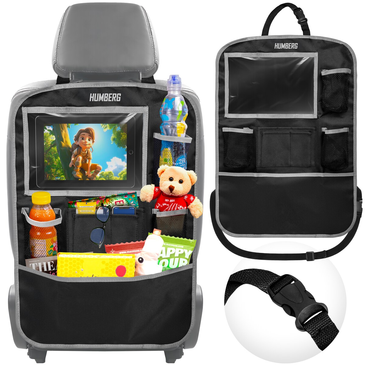 Organizer na fotel samochodowy torba do auta osłona na siedzenie Humberg