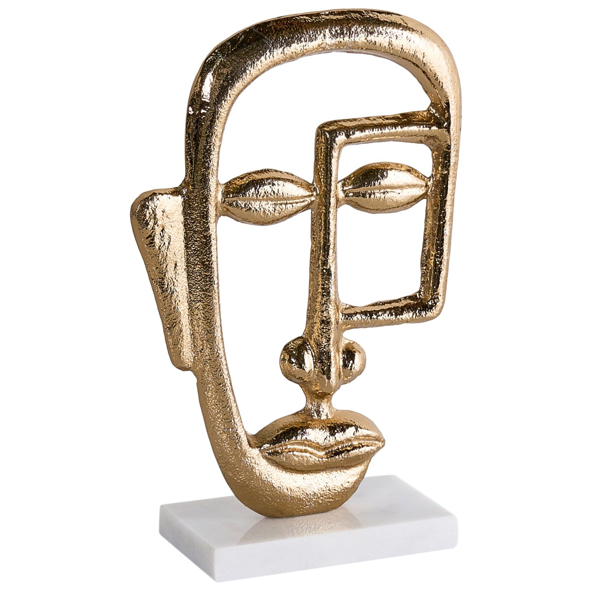 Figurka dekoracyjna Twarz MOSKO Metal Złoty