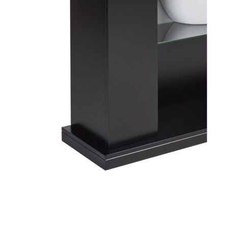 Kominek elektryczny z funkcją grzania DJURAB Czarny