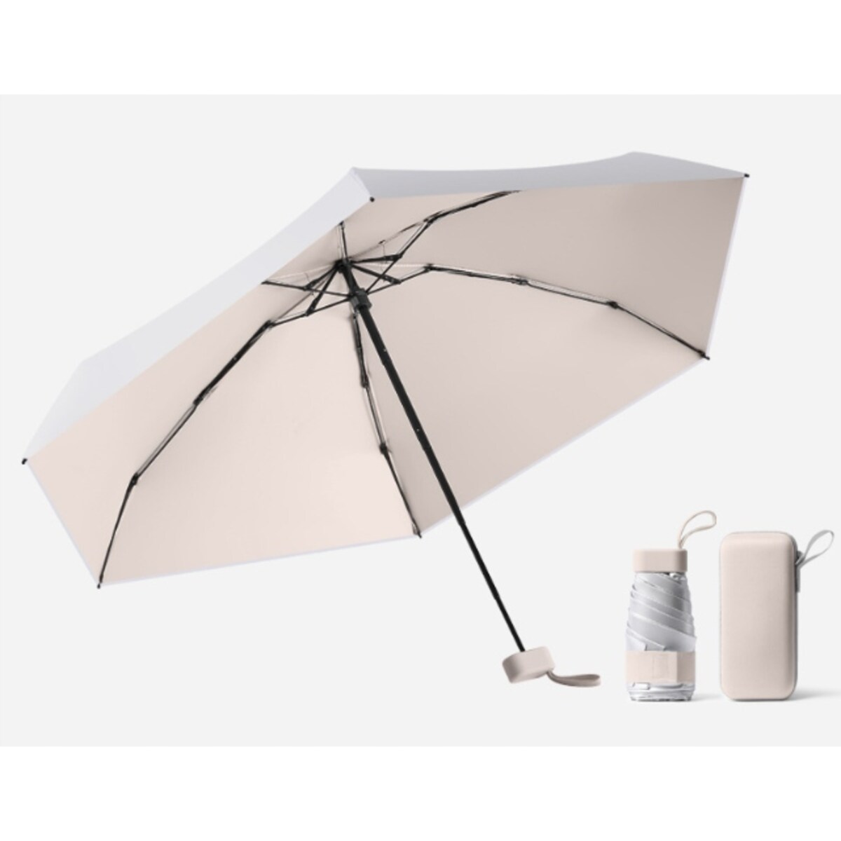 Parasol kieszonkowy kompaktowy parasolka składana mała mały mini etui LEKKA