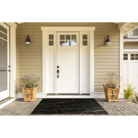 Wycieraczka zewnętrzna XXL Czarny marmur 150x100cm