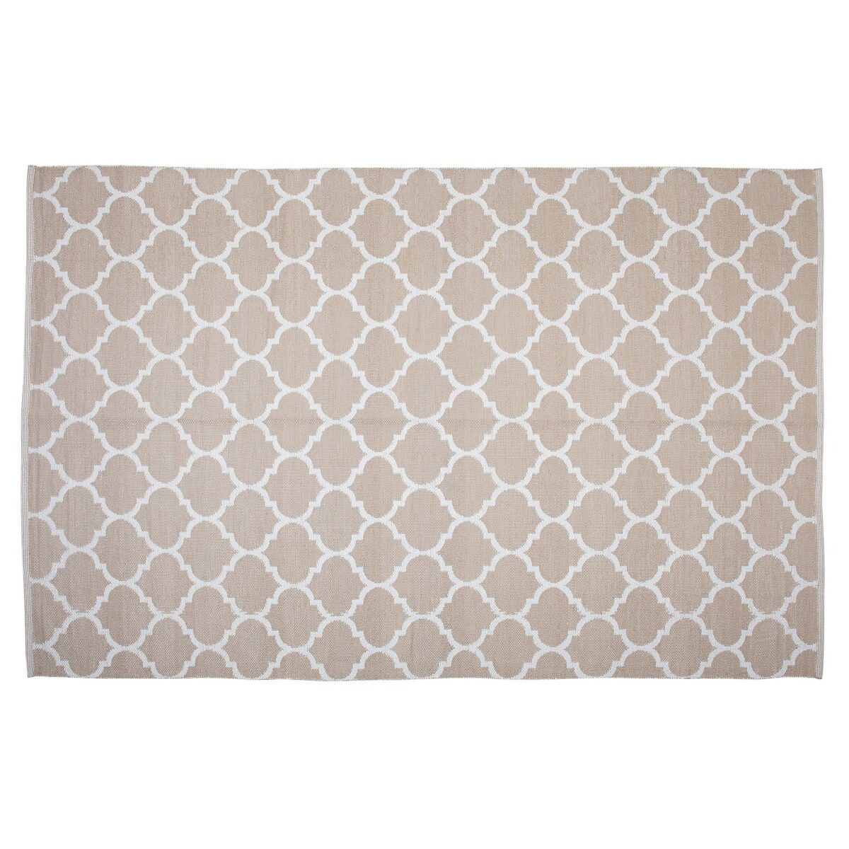 Dywan zewnętrzny dwustronny 140 x 200 cm beżowy AKSU