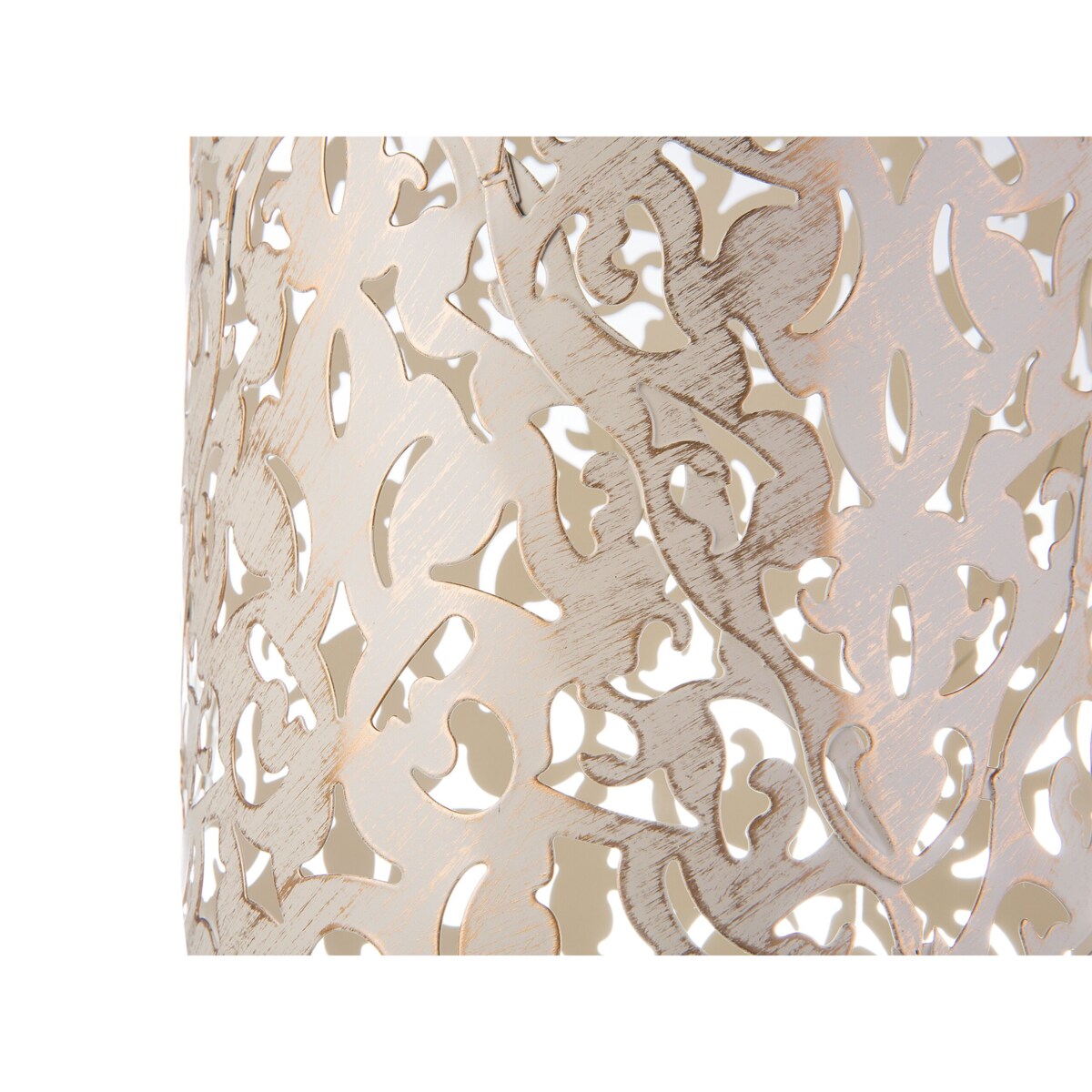 Lampa stojąca metalowa kremowa MURES