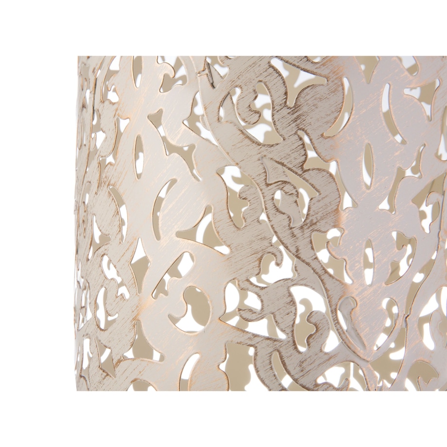 Lampa stojąca metalowa kremowa MURES