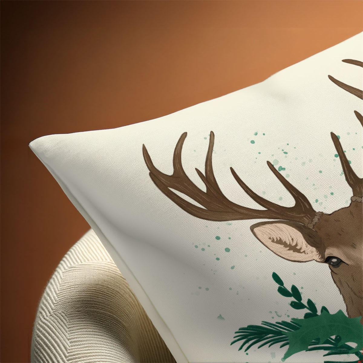 Poduszka świąteczna - Jeleń 45x45 cm