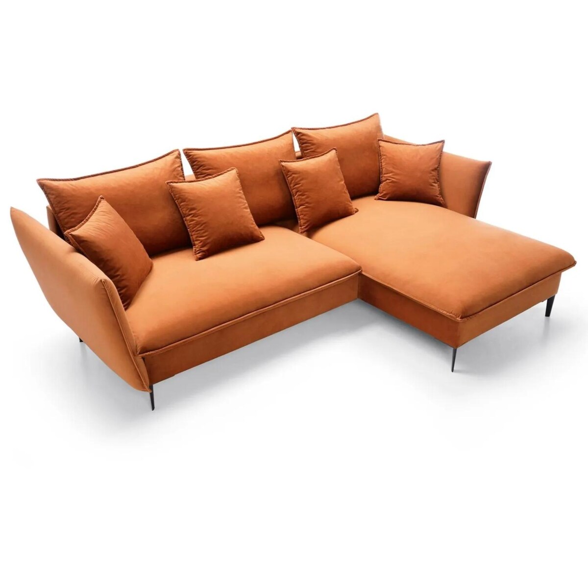 Narożnik z funkcją spania BOSS pomarańczowy prawy/lewy