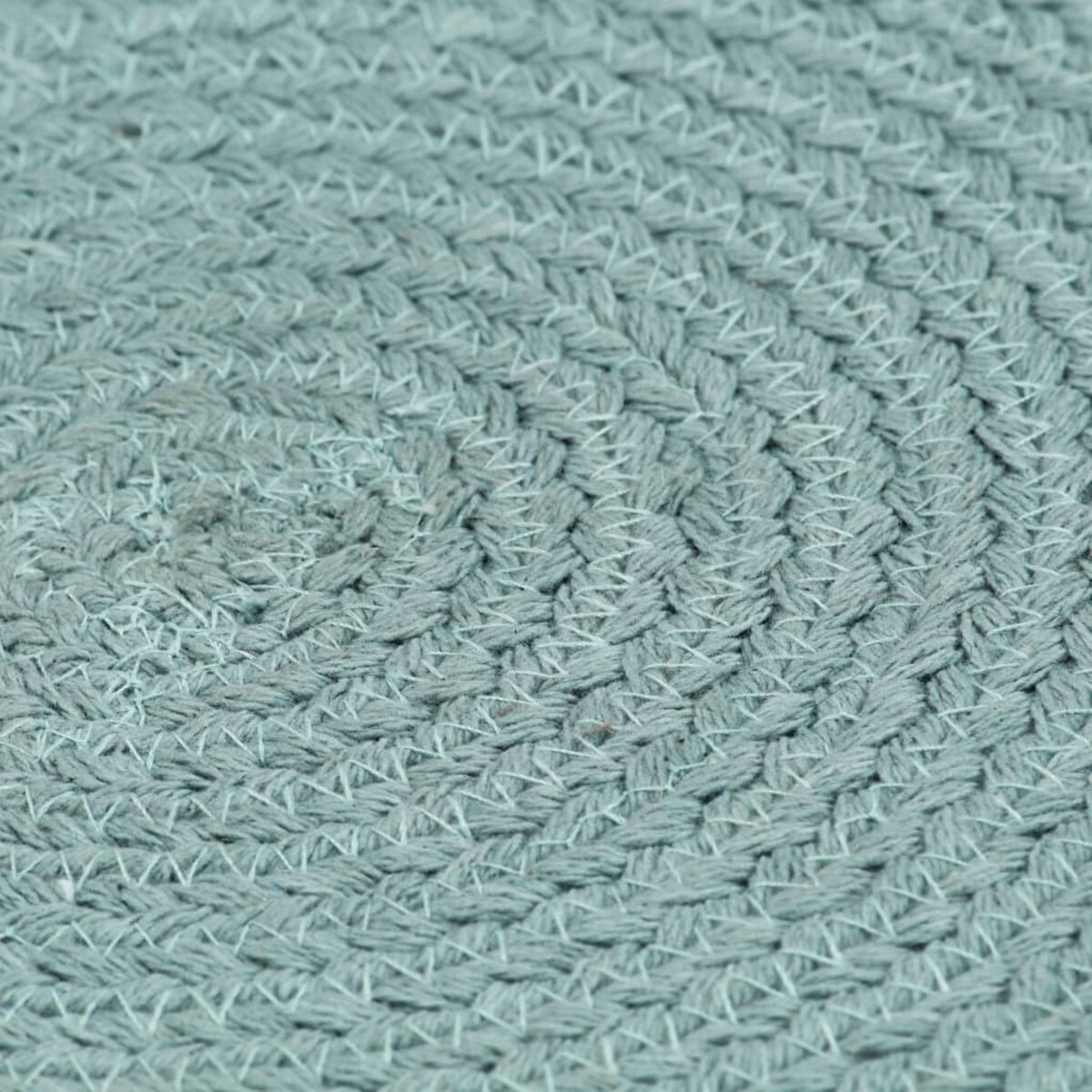 vidaXL Maty na stół, 6 szt., gładkie, zielone, 38 cm, okrągłe, bawełna