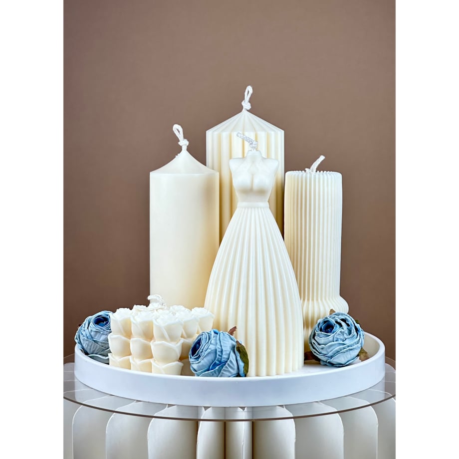 Zestaw świec sojowych ozodobnych Ivette