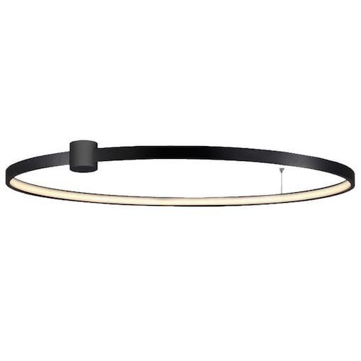 Plafon lampa sufitowa RING LP-909/1C 4L BK Light Prestige LED 50W 4000K metalowa oprawa okrągła pierścień czarny