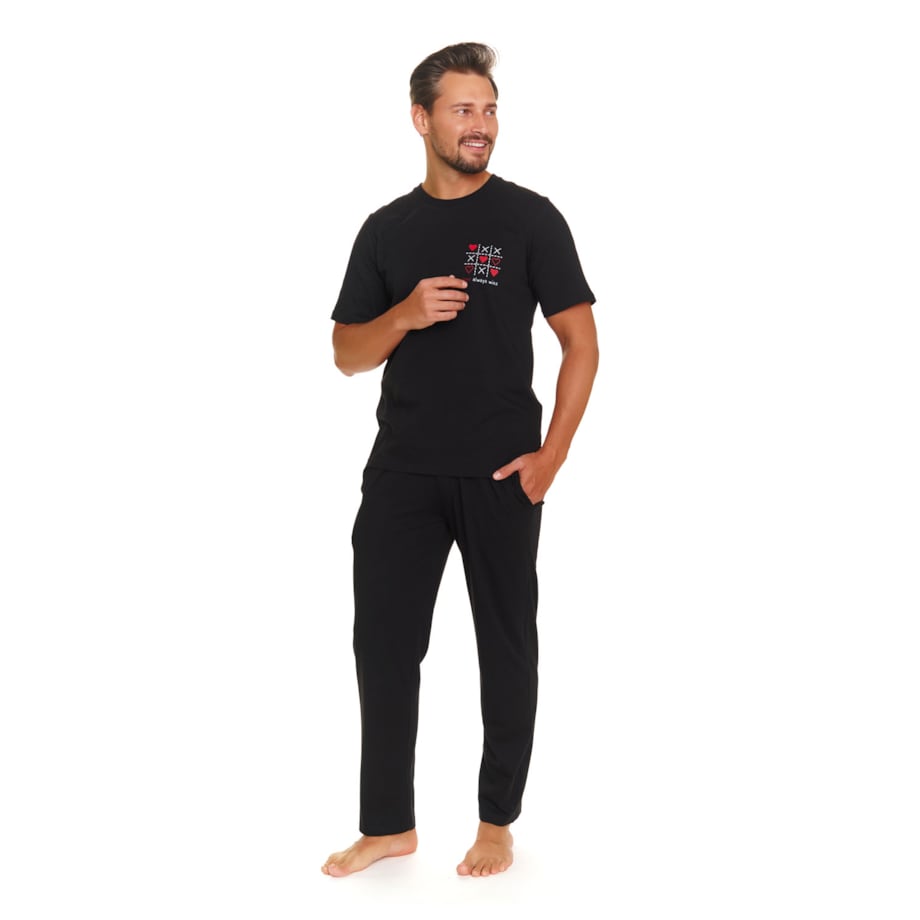 Piżama kolor czarny PMB.7134.BLACK - XL