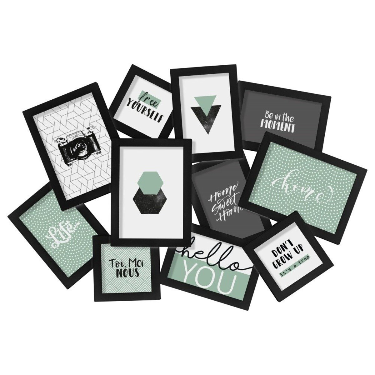 Multirama na zdjęcia, ramka na 11 zdjęć, wisząca