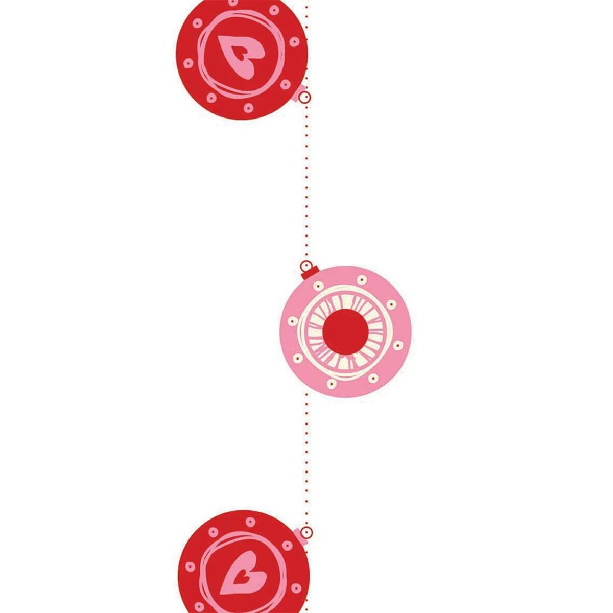 Bieżnik świąteczny - sznurek świątecznych bombek - 40x250