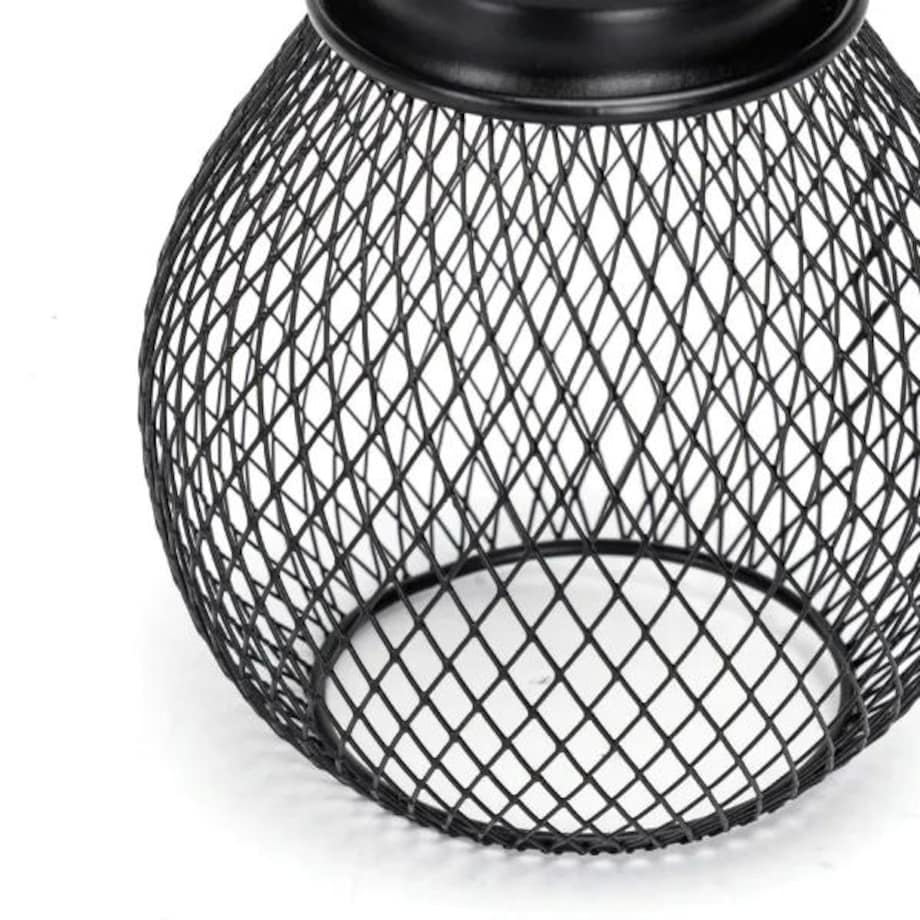 Kinkiet ścienny BULB Cage lampa loftowa retro metalowa czarna