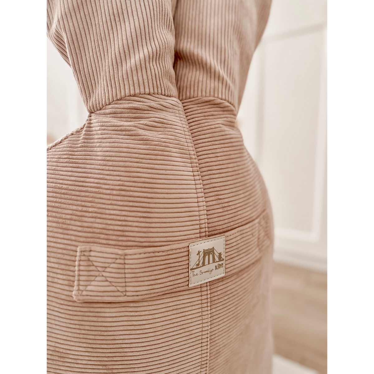 Puf Funny Bunny Sztruksowy - Różowy