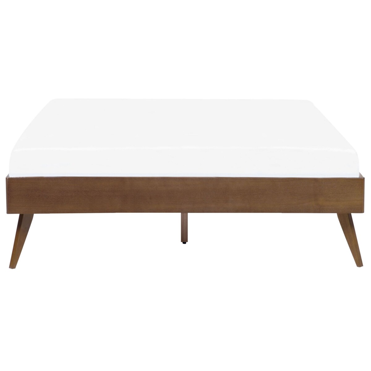 Łóżko 140 x 200 cm ciemne drewno BERRIC