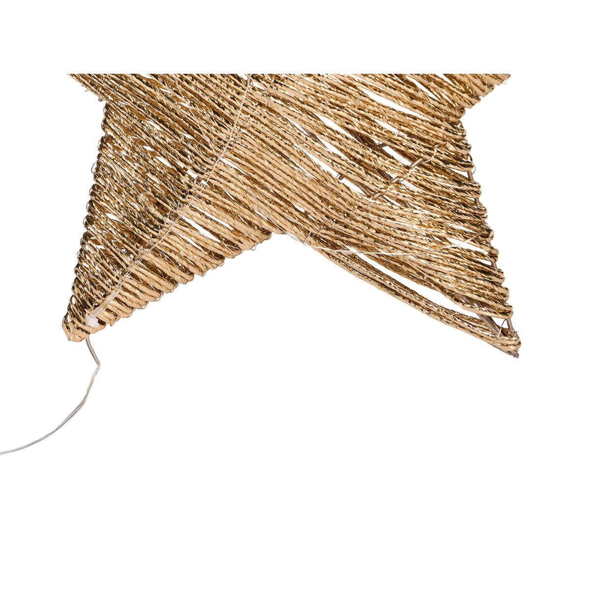 Zestaw 2 dekoracji świątecznych LED HAMPEN Gwiazda 24/30 cm Złoty