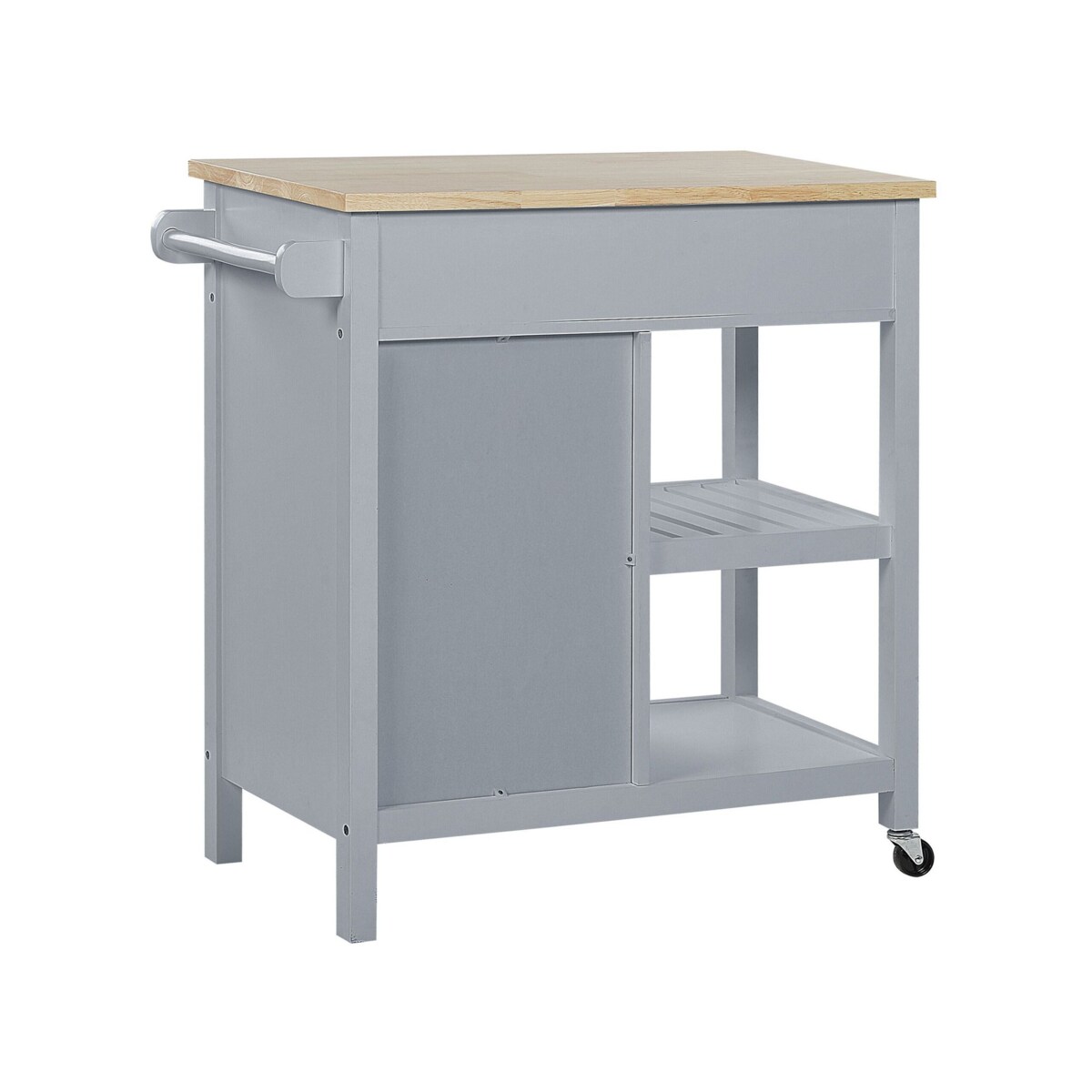 Wózek kuchenny 2 szuflady szary GENOA