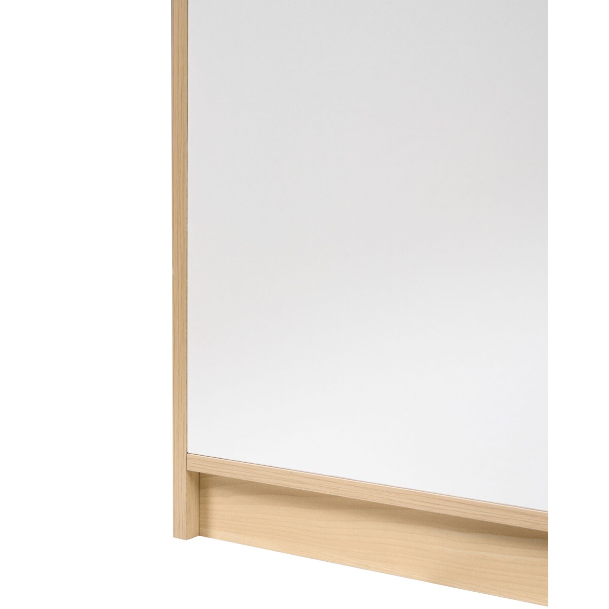 Regał 2-drzwiowy ZEHNA Jasny brąz/ biały