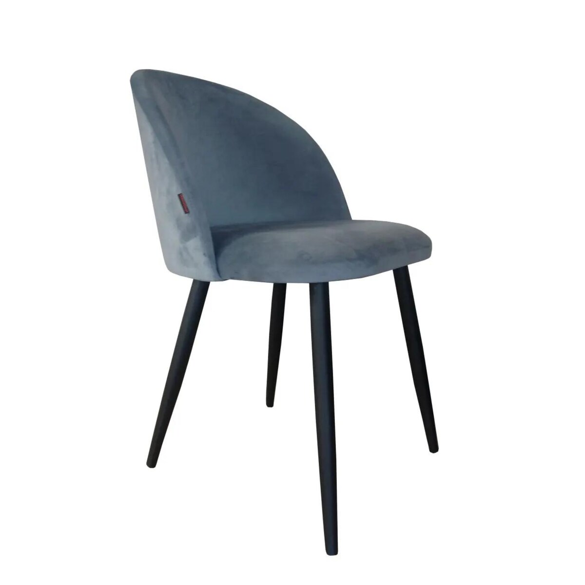 Krzesło CLAUDINE 1 BL VELVET szare