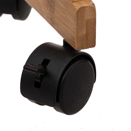 Wózek łazienkowy BAMBOO, szafka bambusowa - 3 poziomy