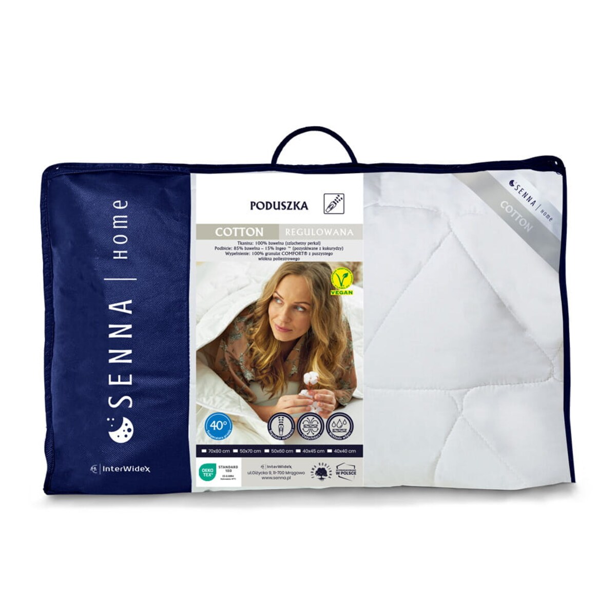 Poduszka regulowana 50x70 COTTON Senna Home