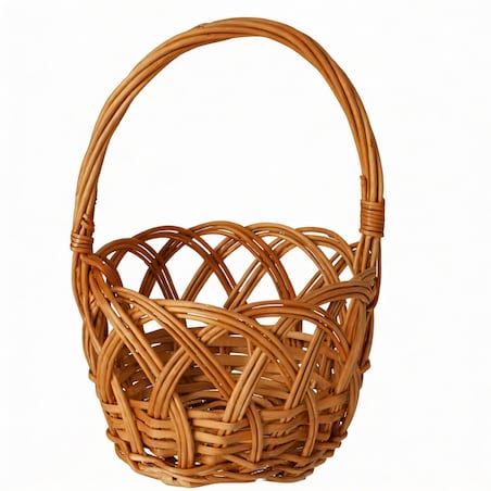 Koszyk ażurowy okrągły na Wielkanoc wielkanocny dekoracyjny do Święconki