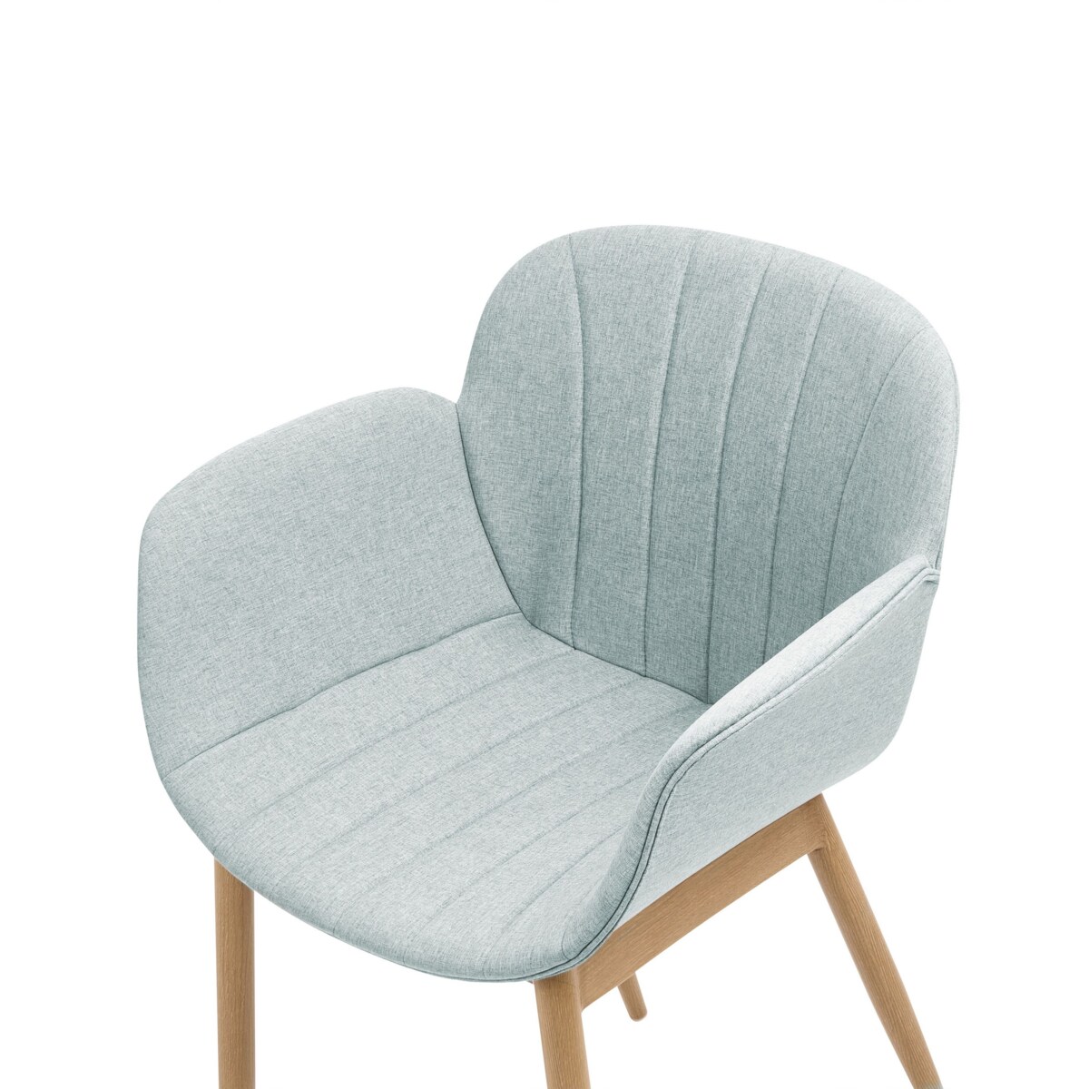 Zestaw 2 krzeseł do jadalni miętowy ALICE