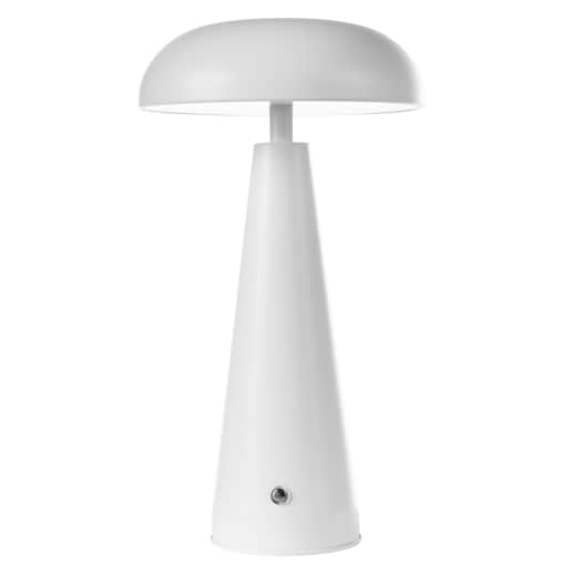 Bezprzewodowa lampa stołowa LED BOCONO Ze ściemniaczem Metal Biały