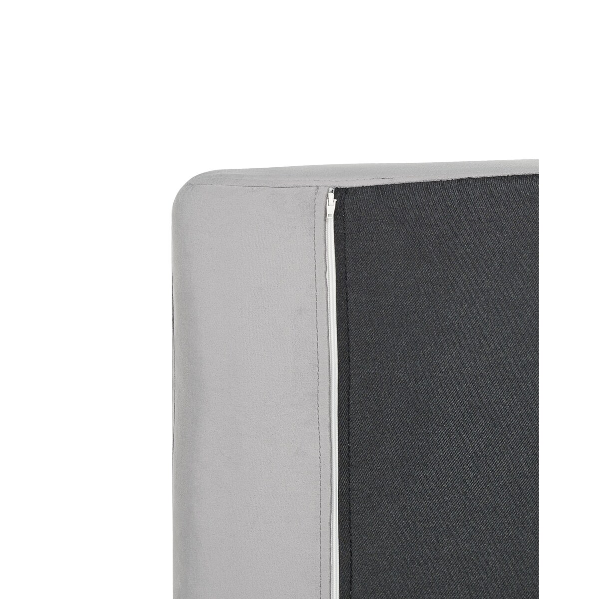 Fotel szary welurowy VINTERBRO