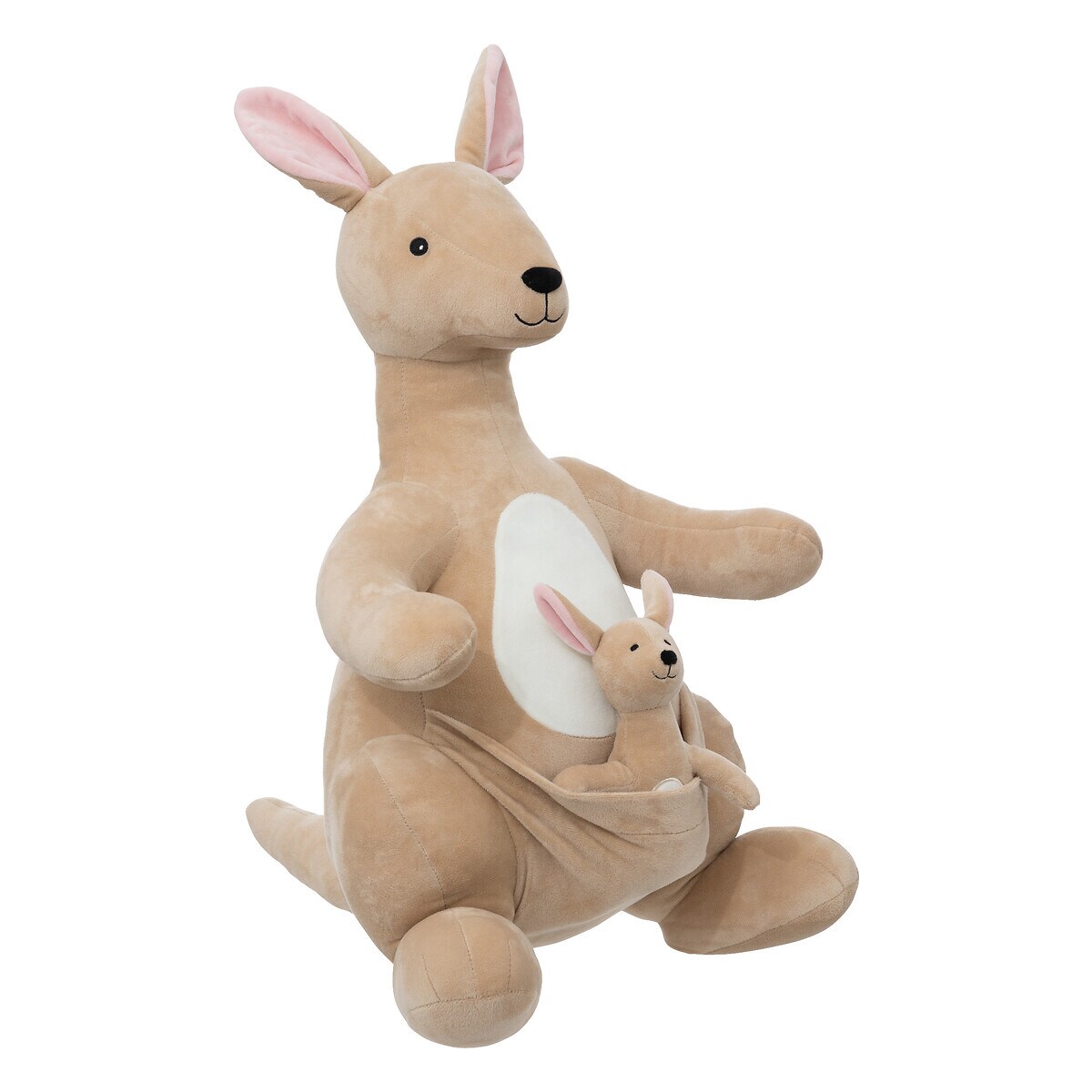 Maskotka pluszowy kangur XL, 63 cm, kolor brązowy