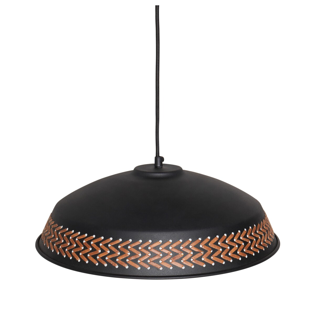 Lampa wisząca metalowa czarna MINILLAS