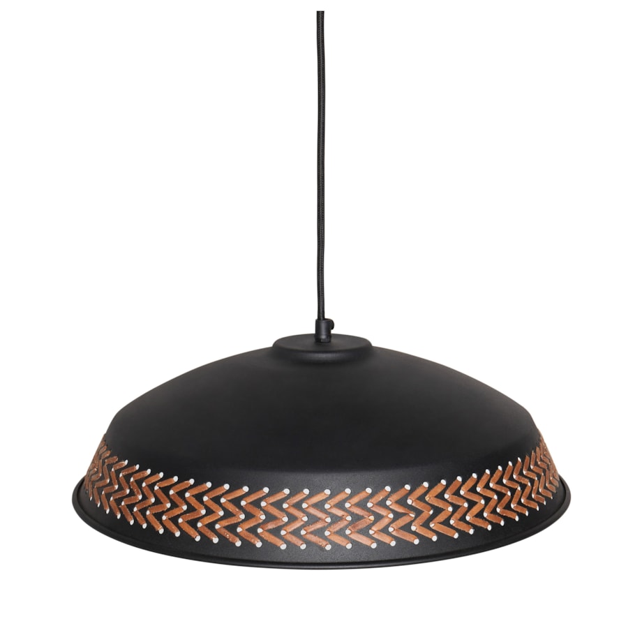 Lampa wisząca metalowa czarna MINILLAS