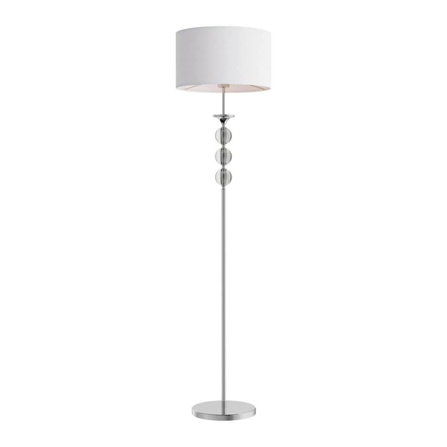 Biała lampa stojąca Rea RLL93163-1W podłogowa do sypialni glamour