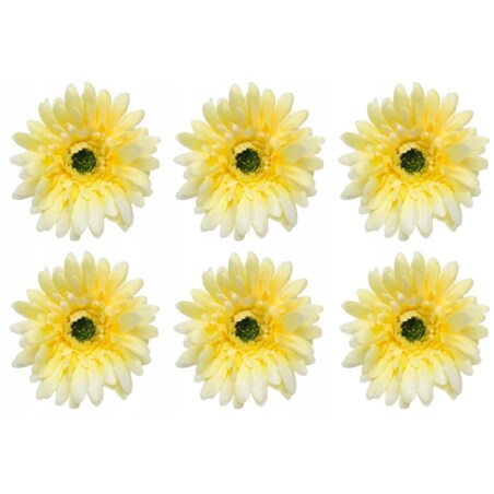 KWIAT SZTUCZNY 6 szt główka wyrobowa do stroika wiązanki kompozycji GERBERA